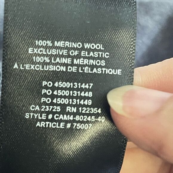 Aritzia Wilfred Cyprie Merino Wool Mock Neck Chalet Grey Sweater Size XS - Picture 6 of 6